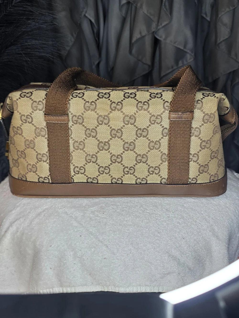Authentic Gucci Canvas Abbey Monogram Boston - Picture 5 of 10